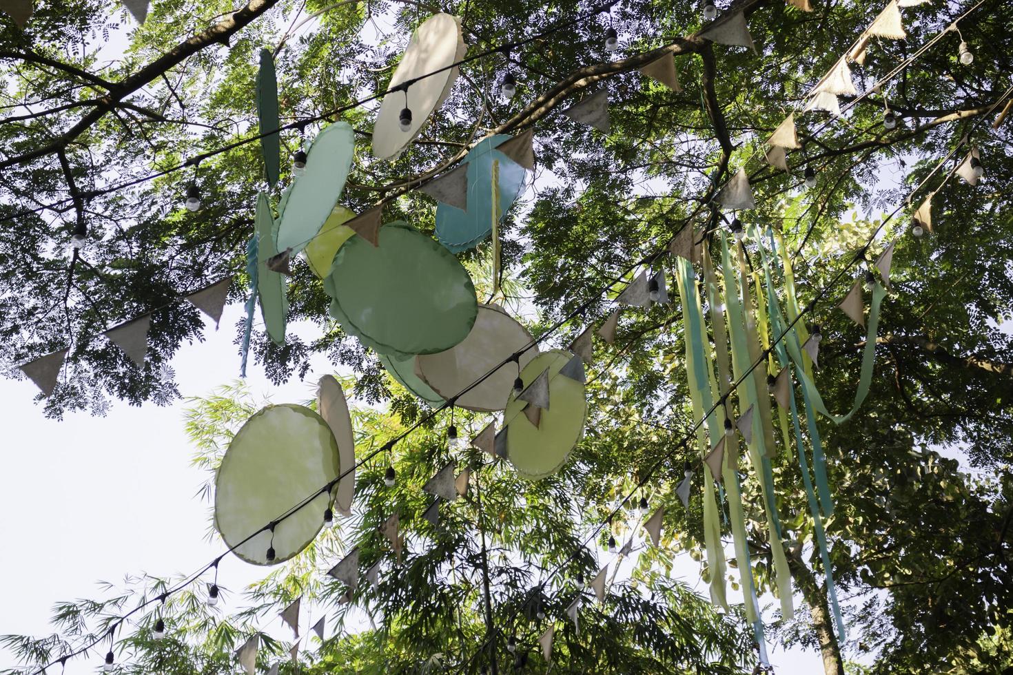 Garden decorations outside photo