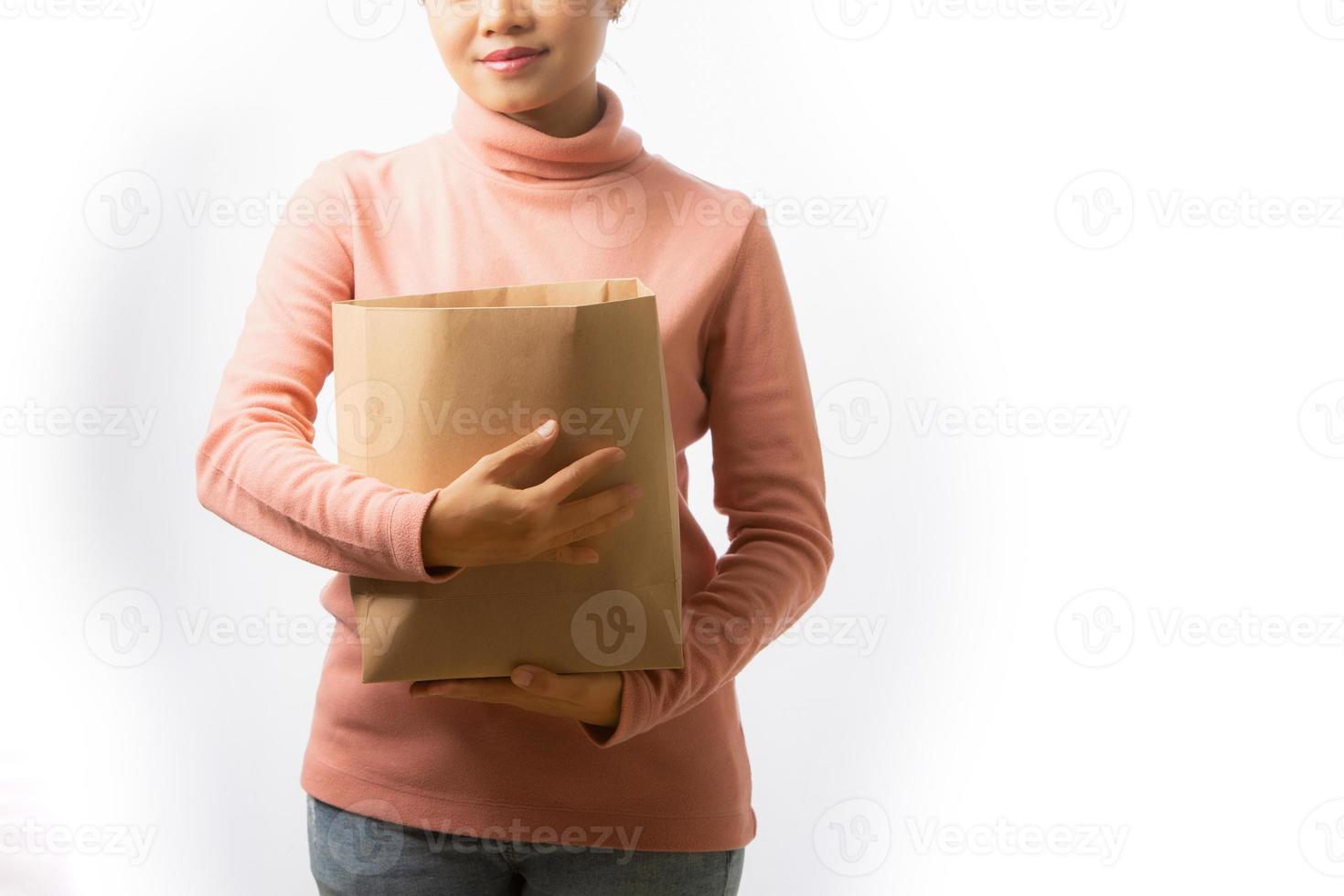 Young woman shopping photo