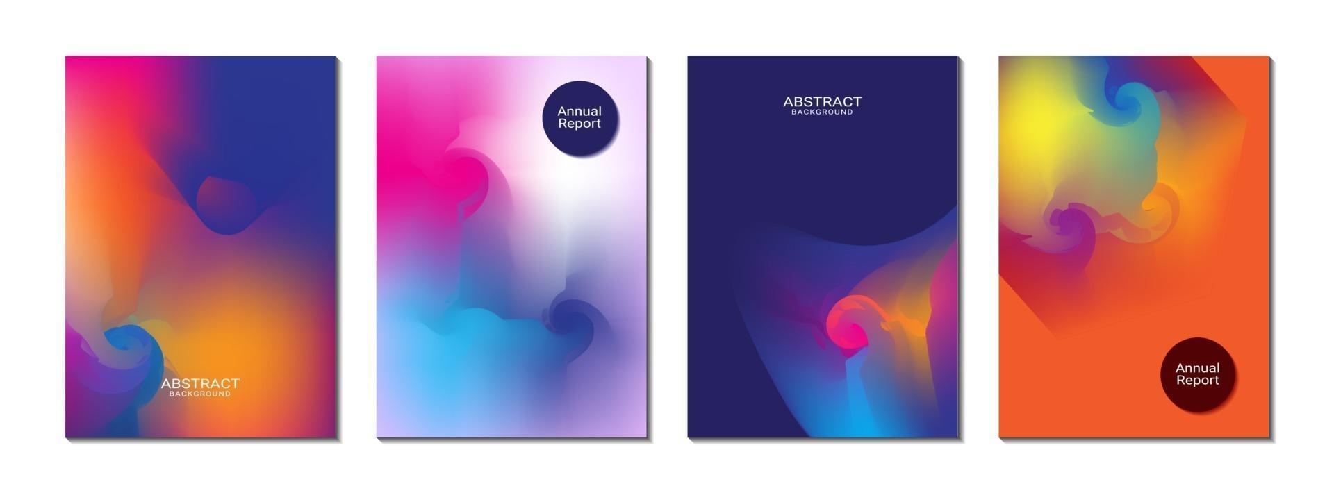 Cover page abstract background full colour for annual report cover banner leaflet template design vector