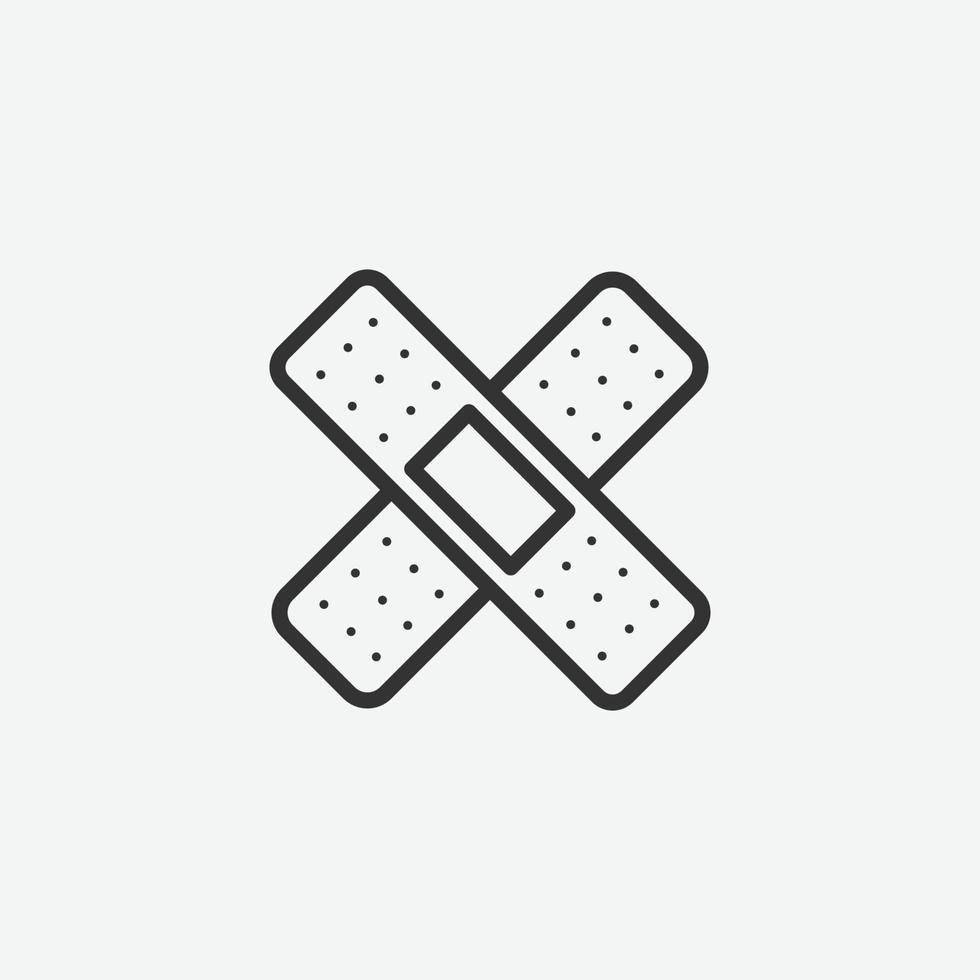 Wound isolated icons for graphic and website design vector