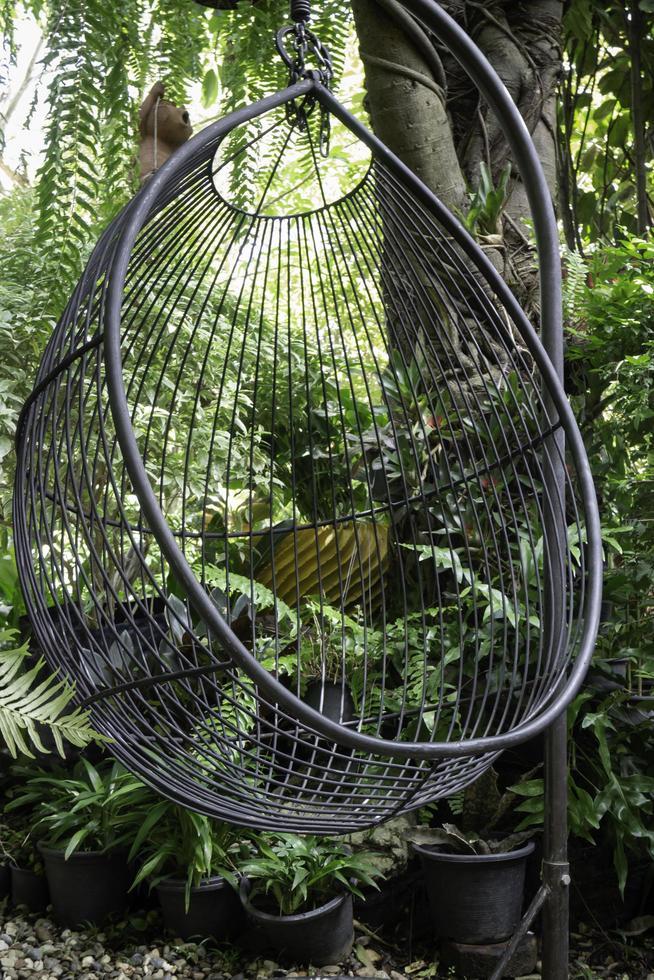 Chair in the garden photo