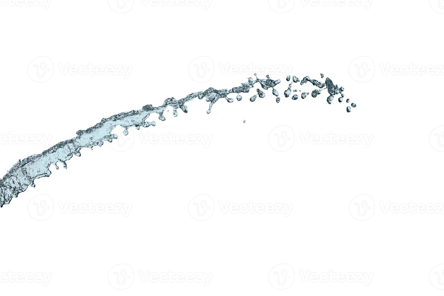 Water splash isolated on a white with background photo