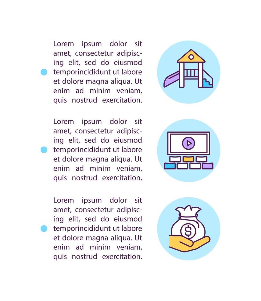 icono de concepto de ayuda para pequeñas empresas con texto vector