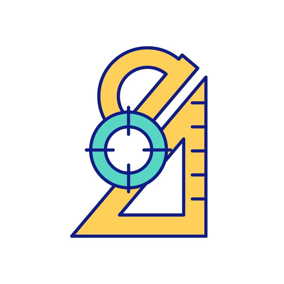 Statistical operations color icon vector