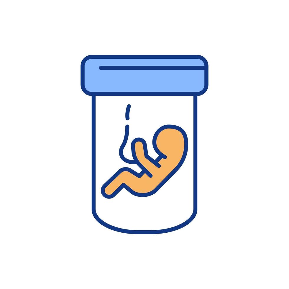 Premature infant support color icon vector