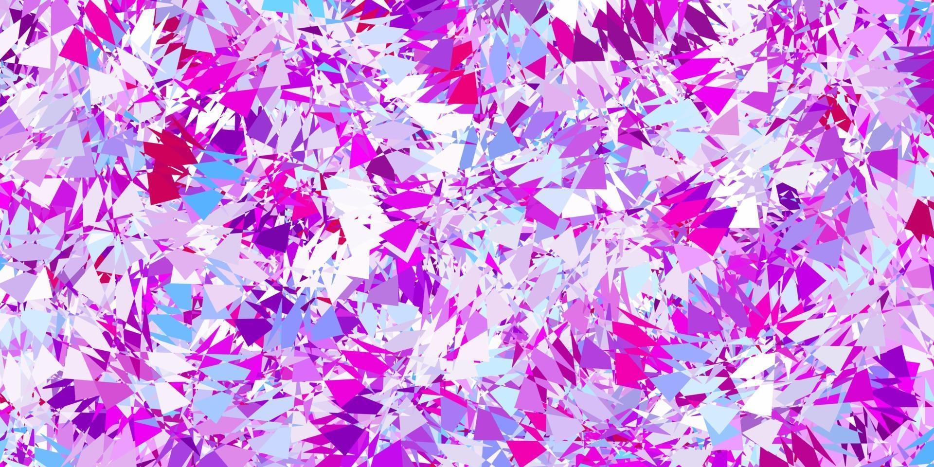 Light blue, red vector background with polygonal forms.