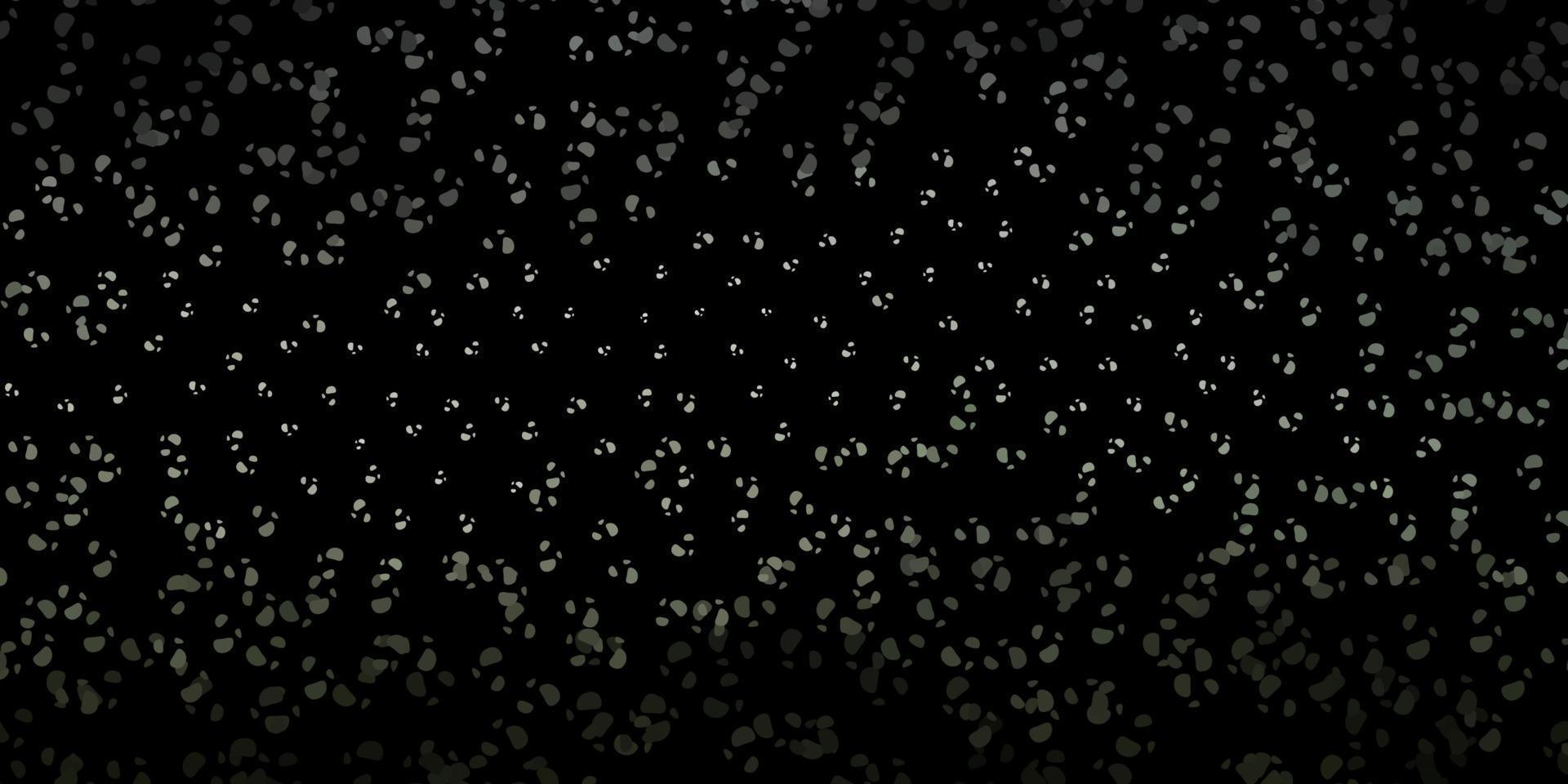 Dark gray vector background with random forms.