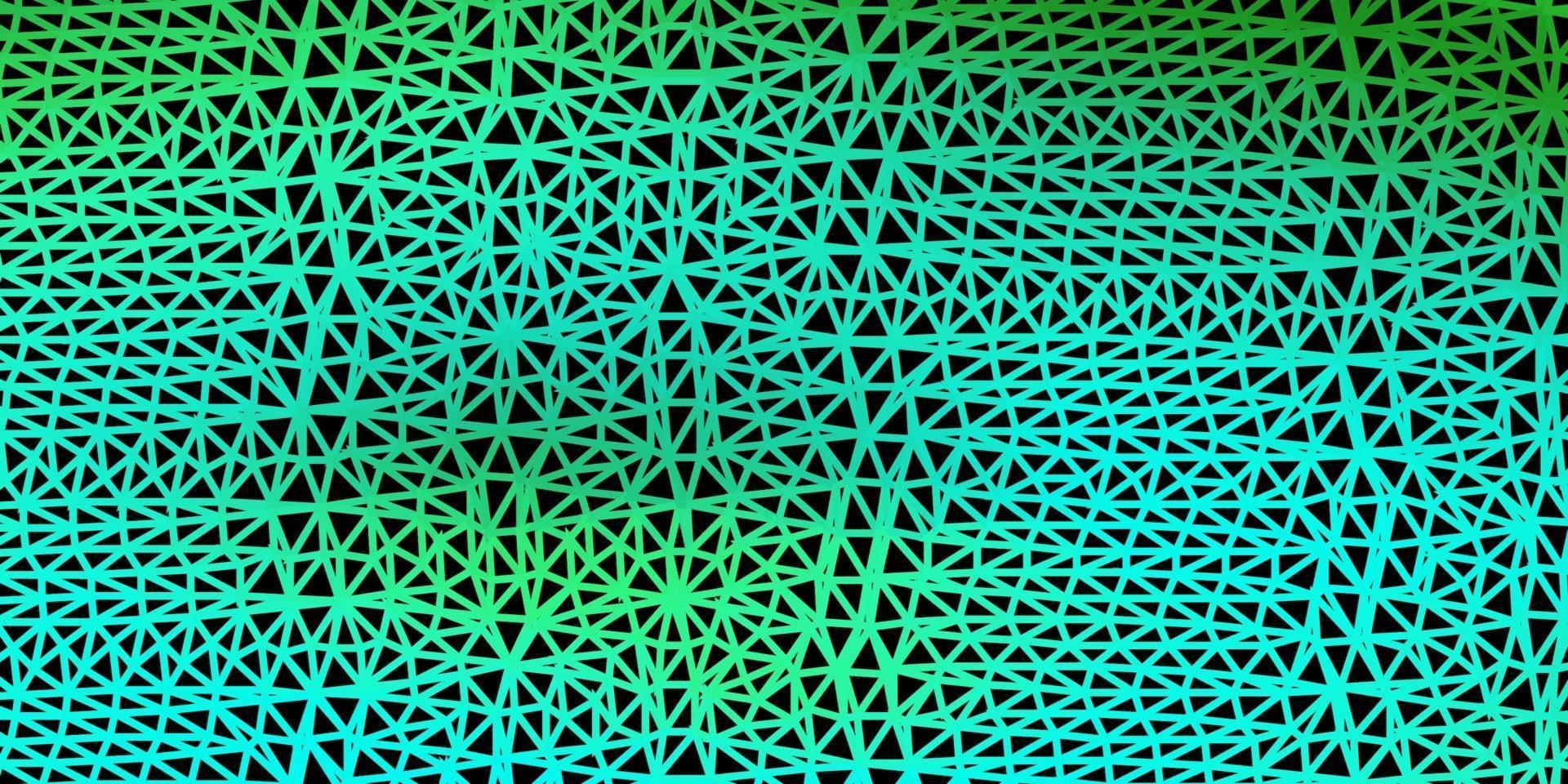 Light green vector triangle mosaic backdrop.
