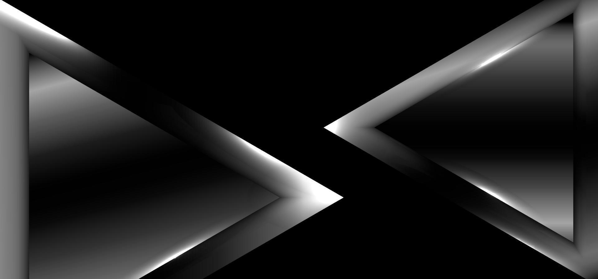 Abstract black triangles geometric luxury premium gradient elements background. vector