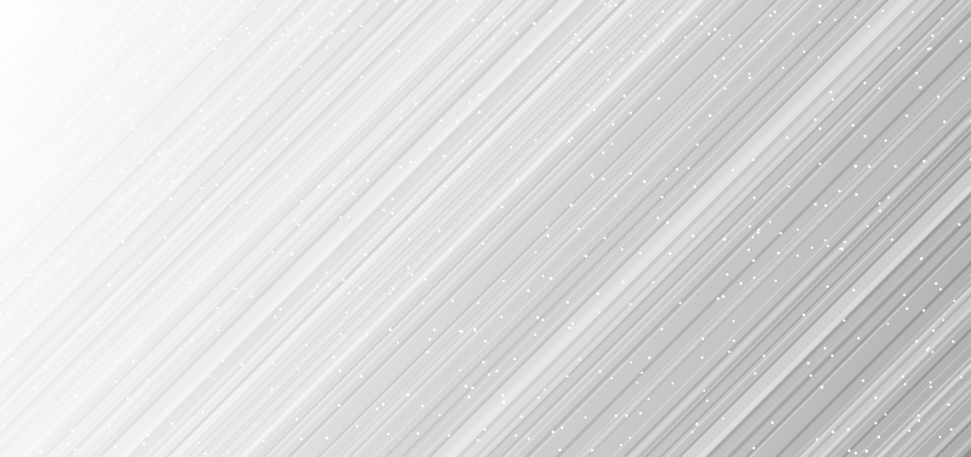 Abstract white and gray diagonal striped lines with many dots background and texture vector