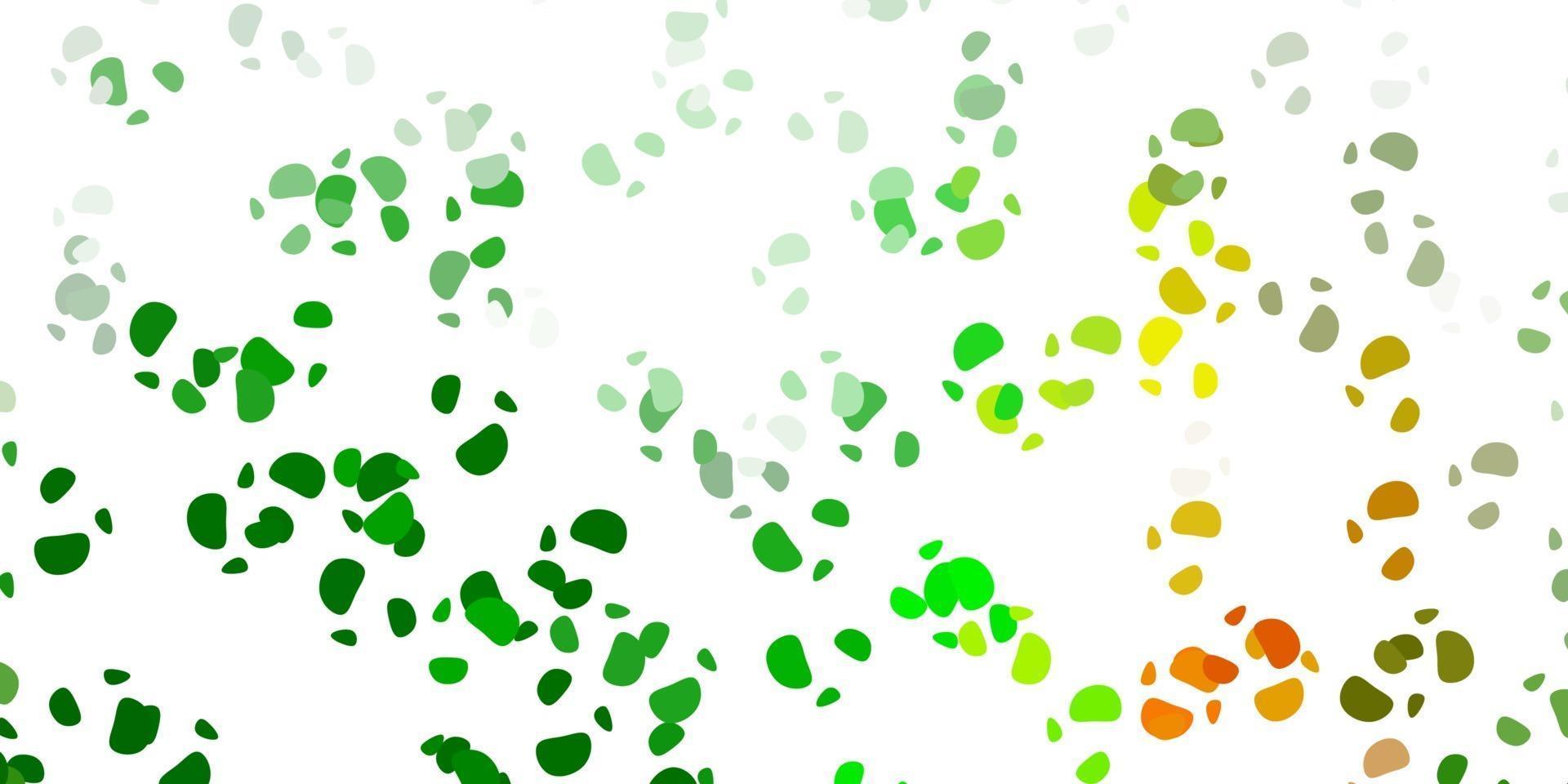 Light green, red vector template with abstract forms.