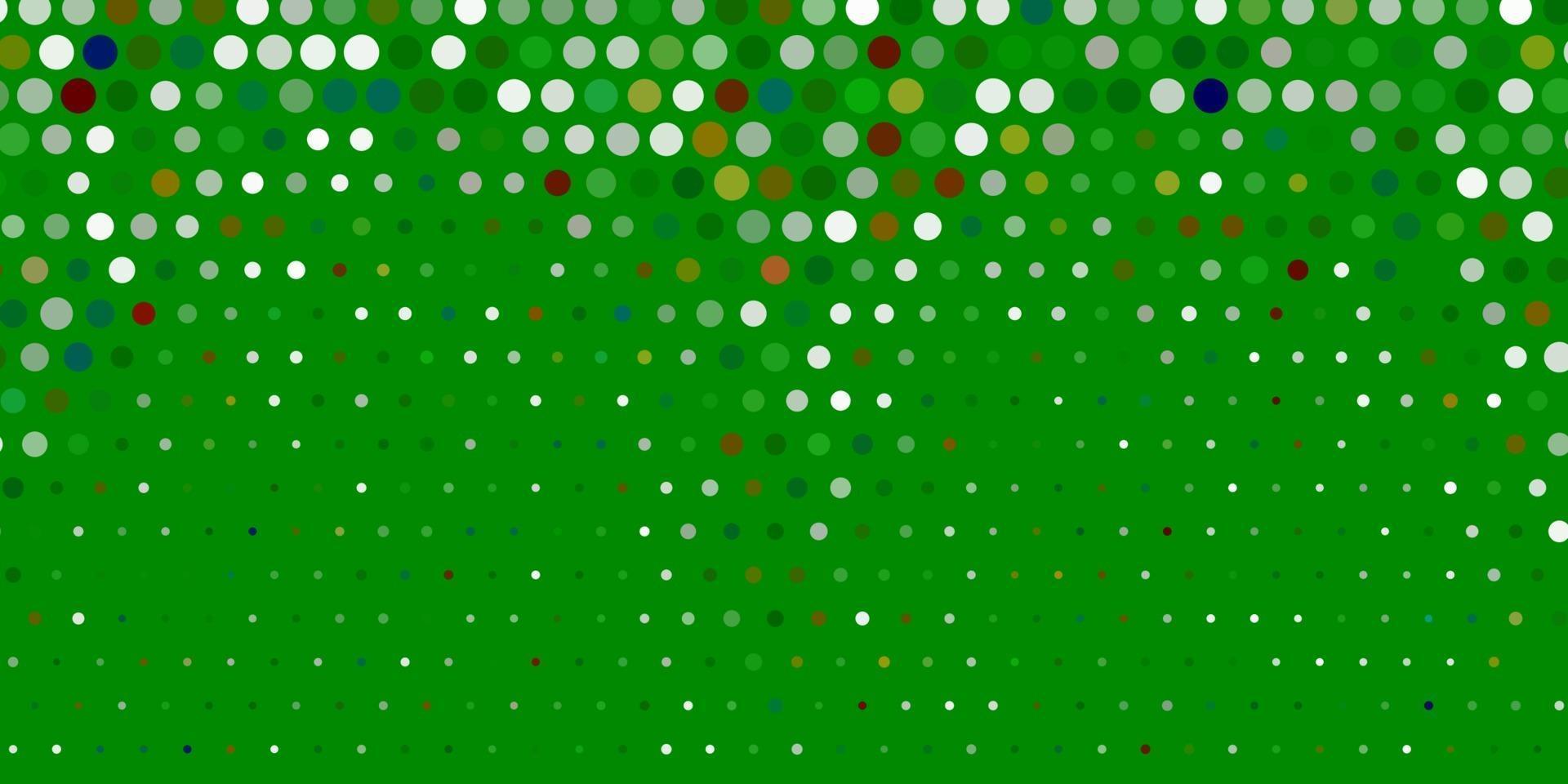 Fondo de vector verde claro, rojo con burbujas.