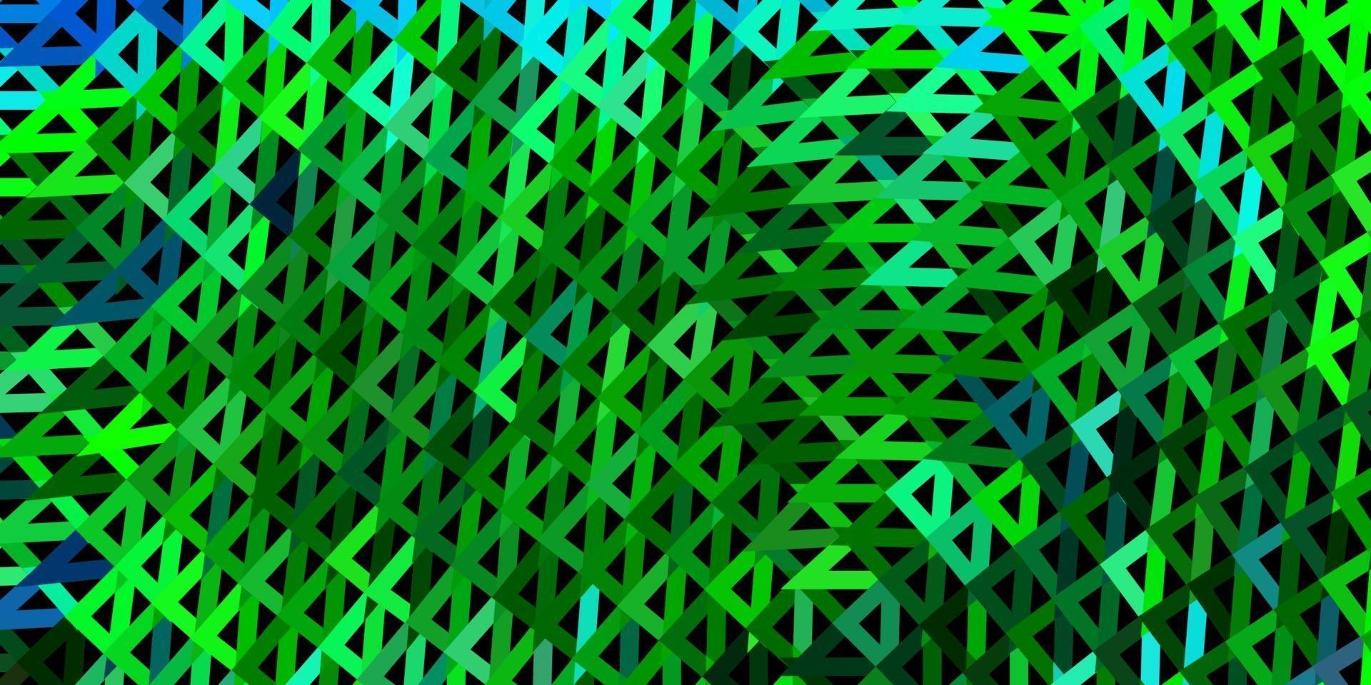 Plantilla de triángulo abstracto vector multicolor oscuro.