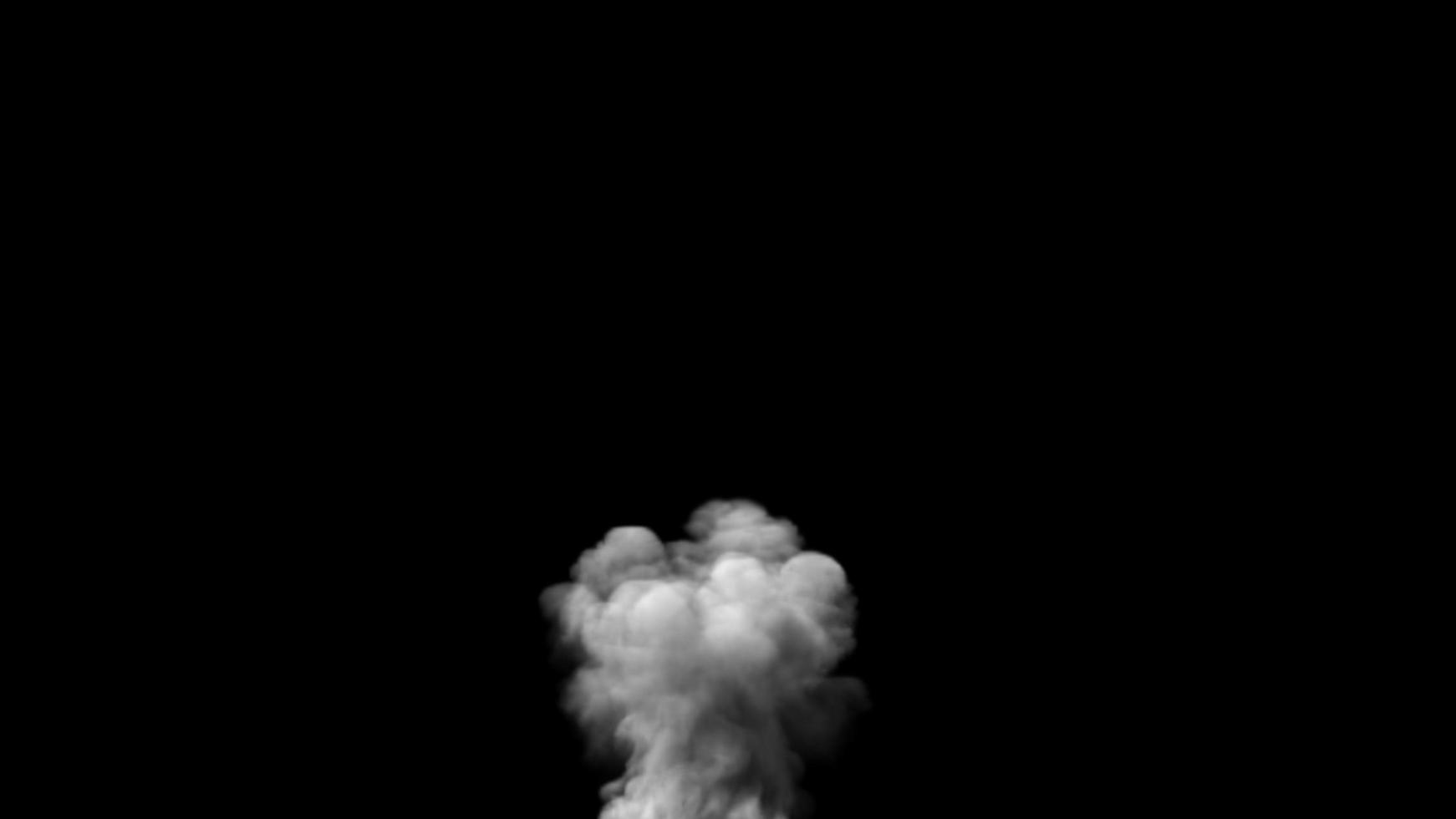 humo sobre fondo negro foto