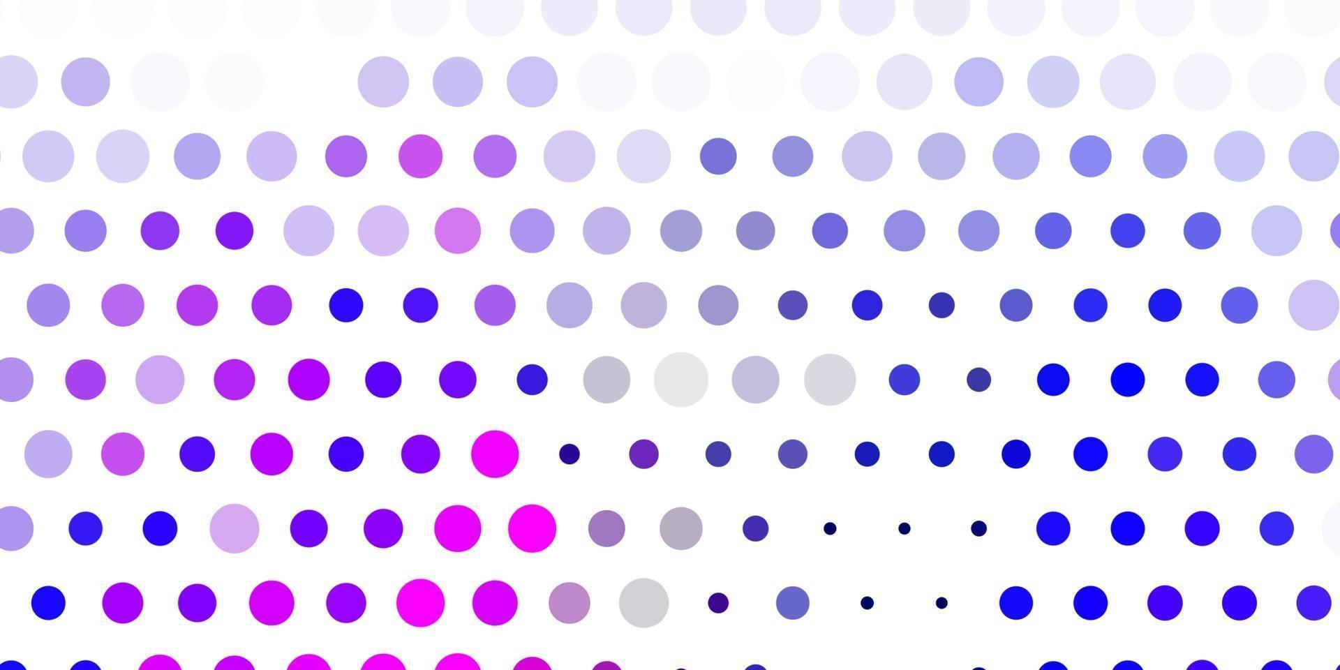 Light pink, blue vector pattern with spheres.