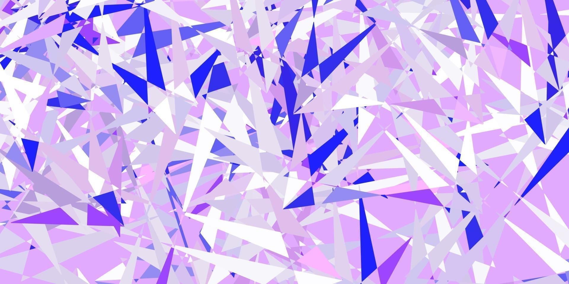 Light pink, blue vector background with polygonal forms.