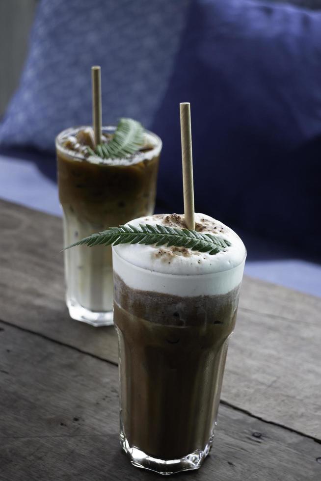 Frozen coffee drinks photo