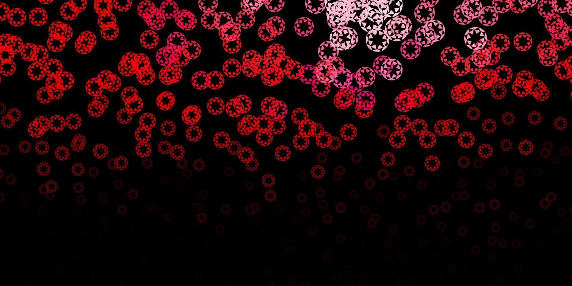 Dark pink, red vector backdrop with dots.