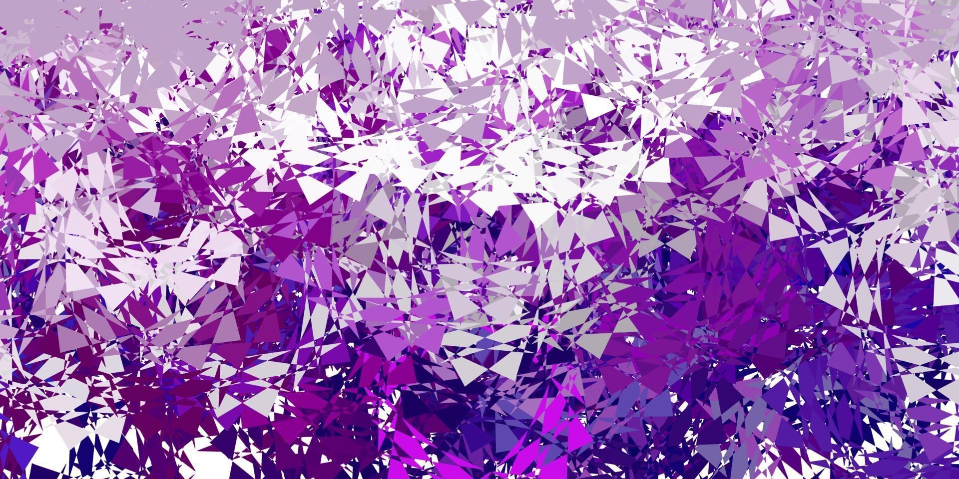 Dark purple vector template with triangle shapes.