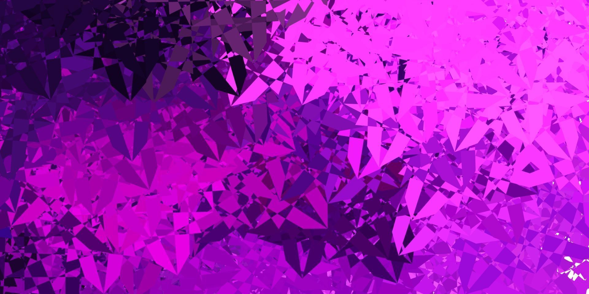 Fondo de vector violeta, rosa claro con formas poligonales.