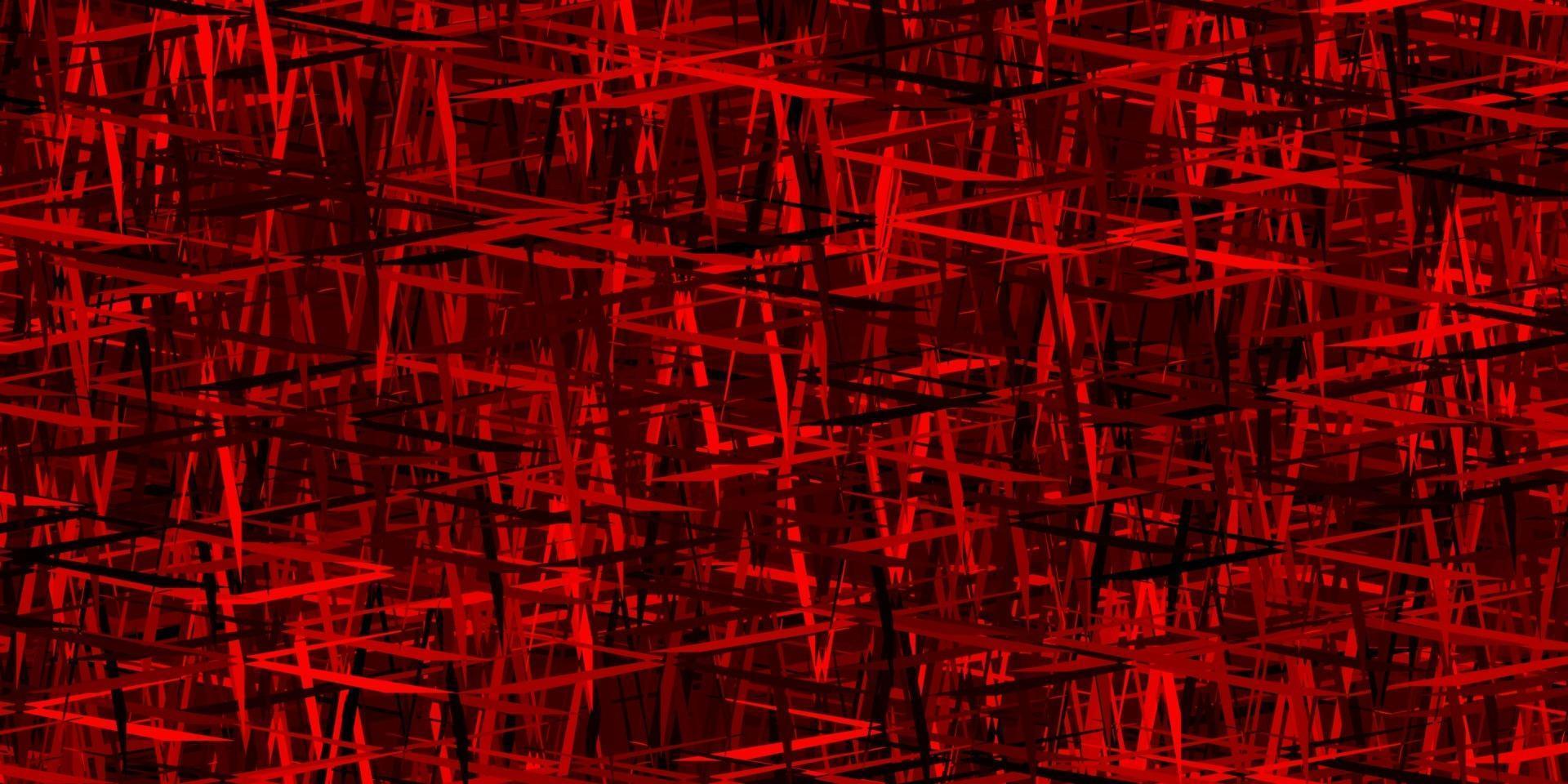 plantilla de vector rojo oscuro con palos repetidos.