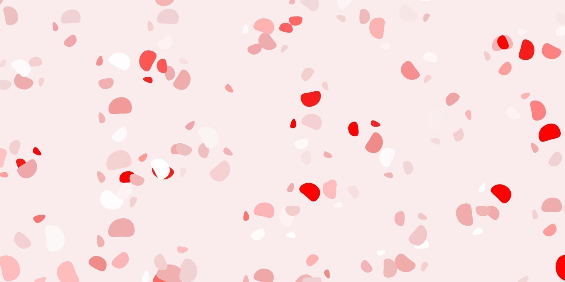 Light red vector pattern with abstract shapes.