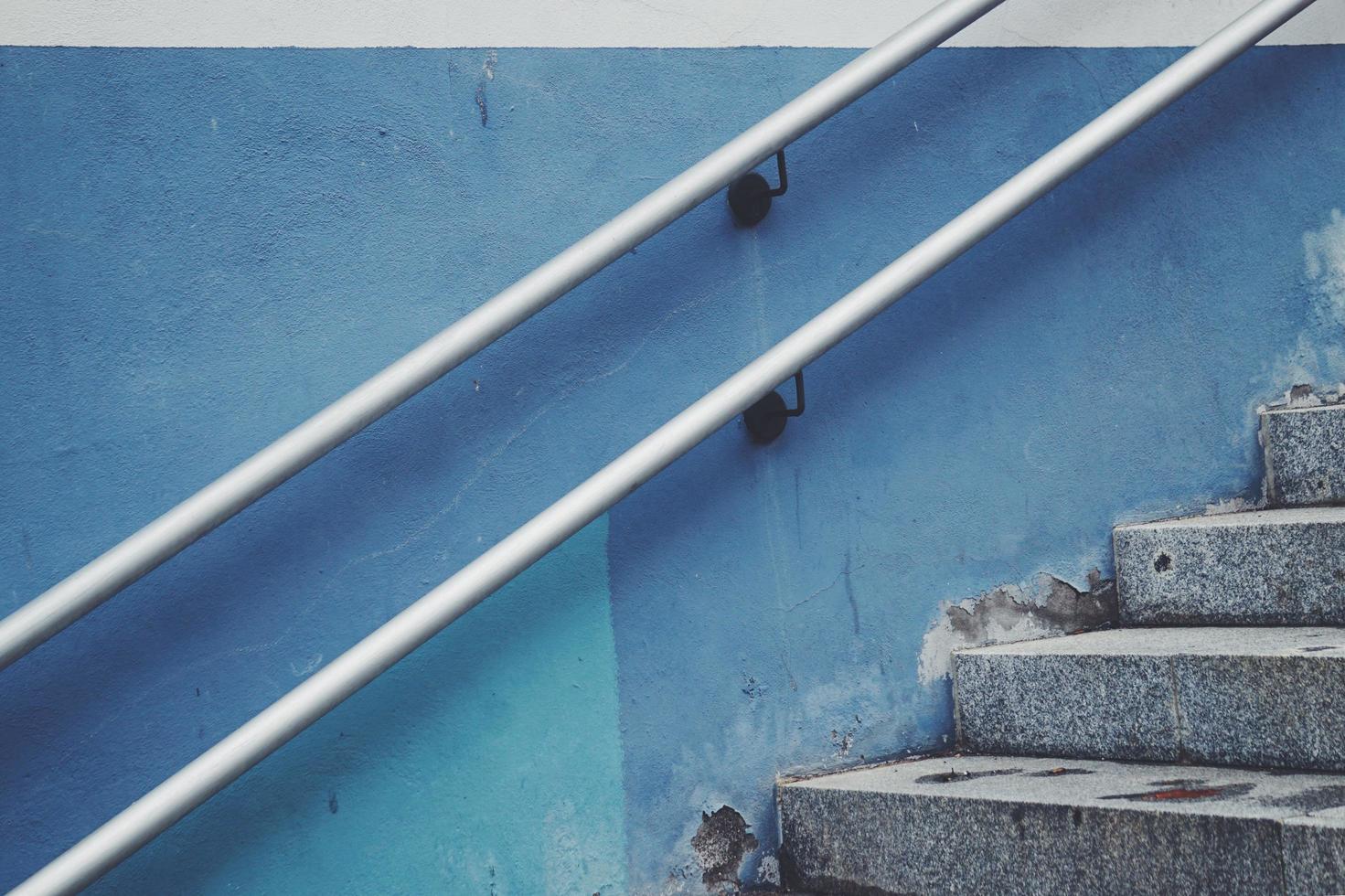 Stairs architecture in Bilbao city, Spain photo