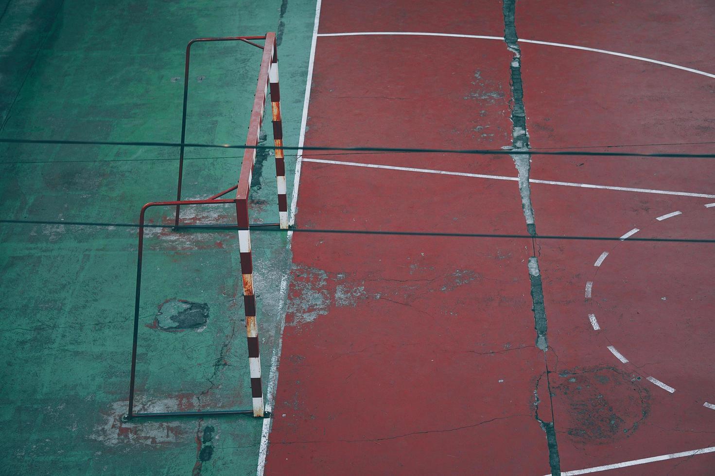 Old street soccer field photo