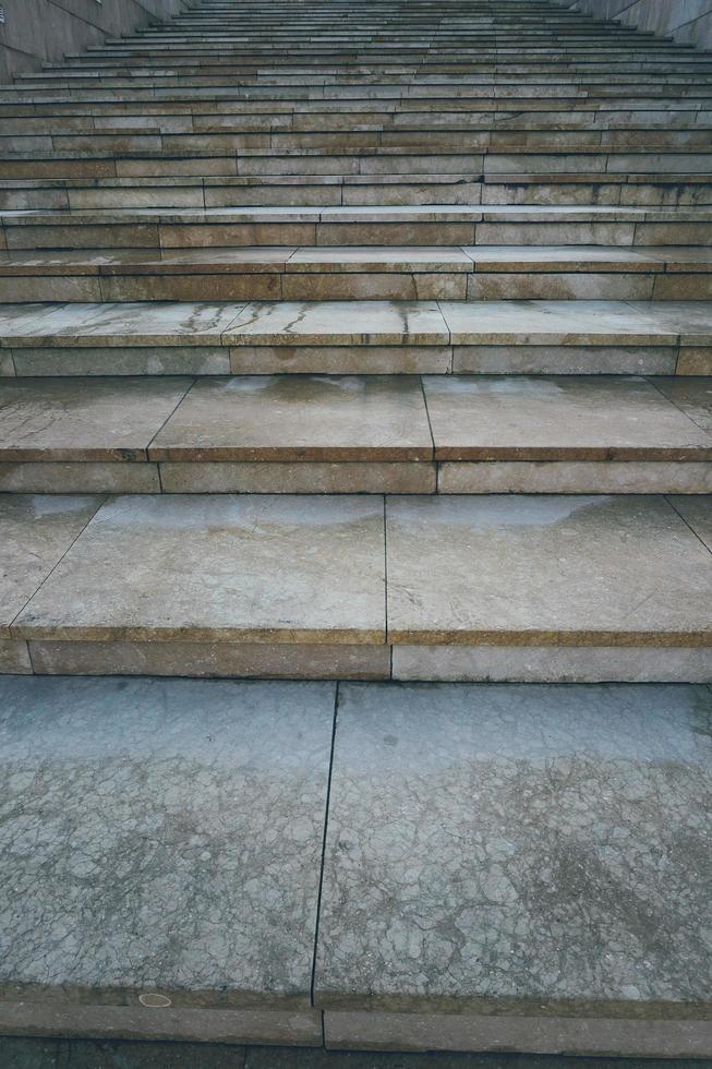 Arquitectura de escaleras en la ciudad de Bilbao, España foto