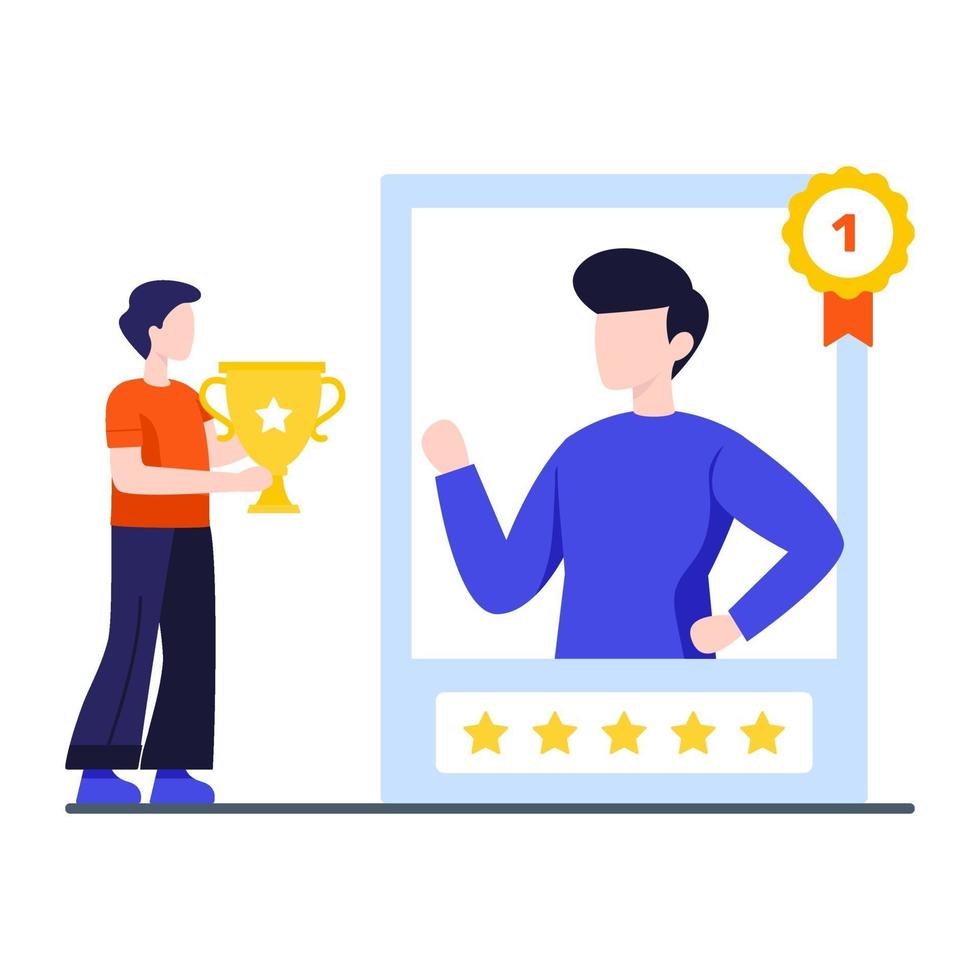Employee of the Month Concept vector