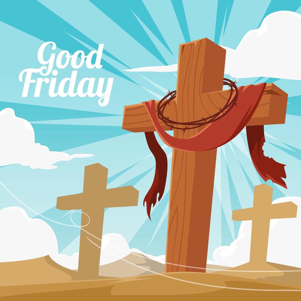 Good Friday Design vector