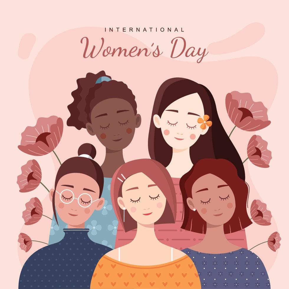 diseño del día internacional de la mujer vector