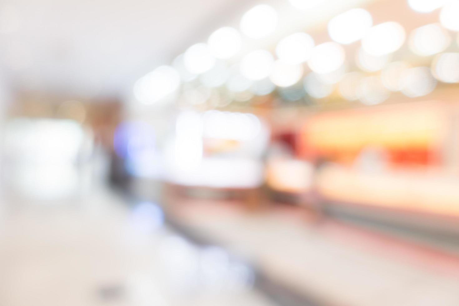 Abstract defocused shopping mall interior photo