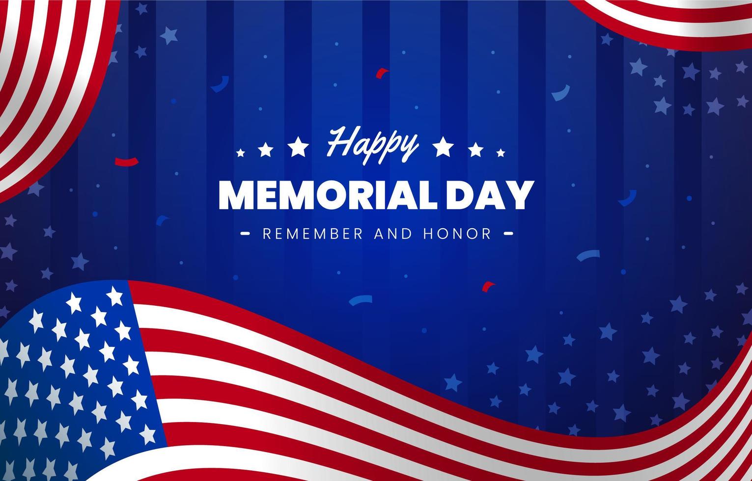 USA Memorial Day Background vector