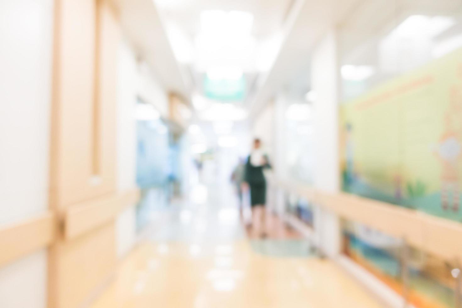 Abstract defocused hospital and clinic interior photo