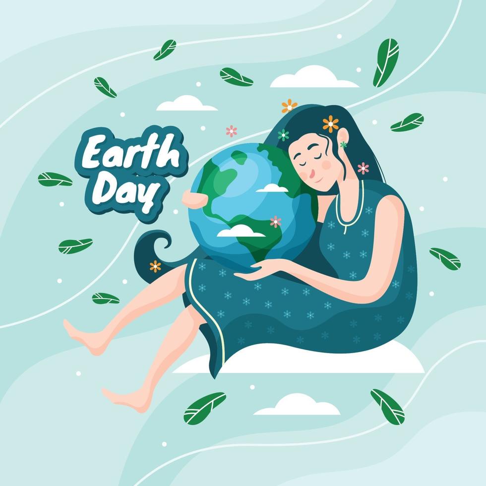 Mother Earth Day Concept vector