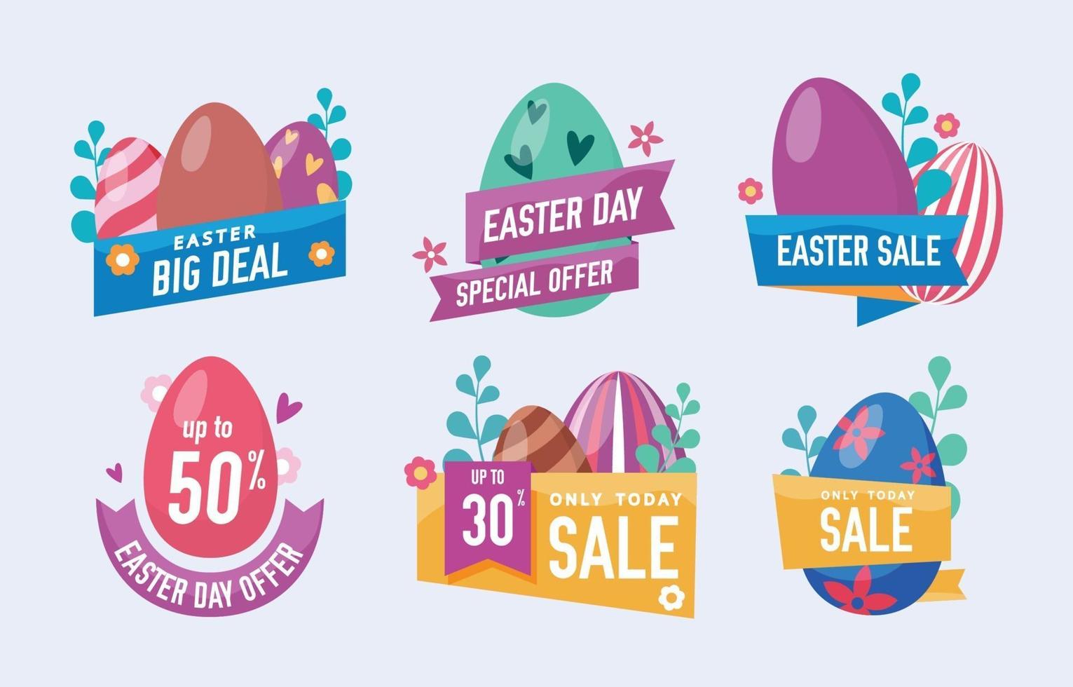 Easter Day Sale Label vector