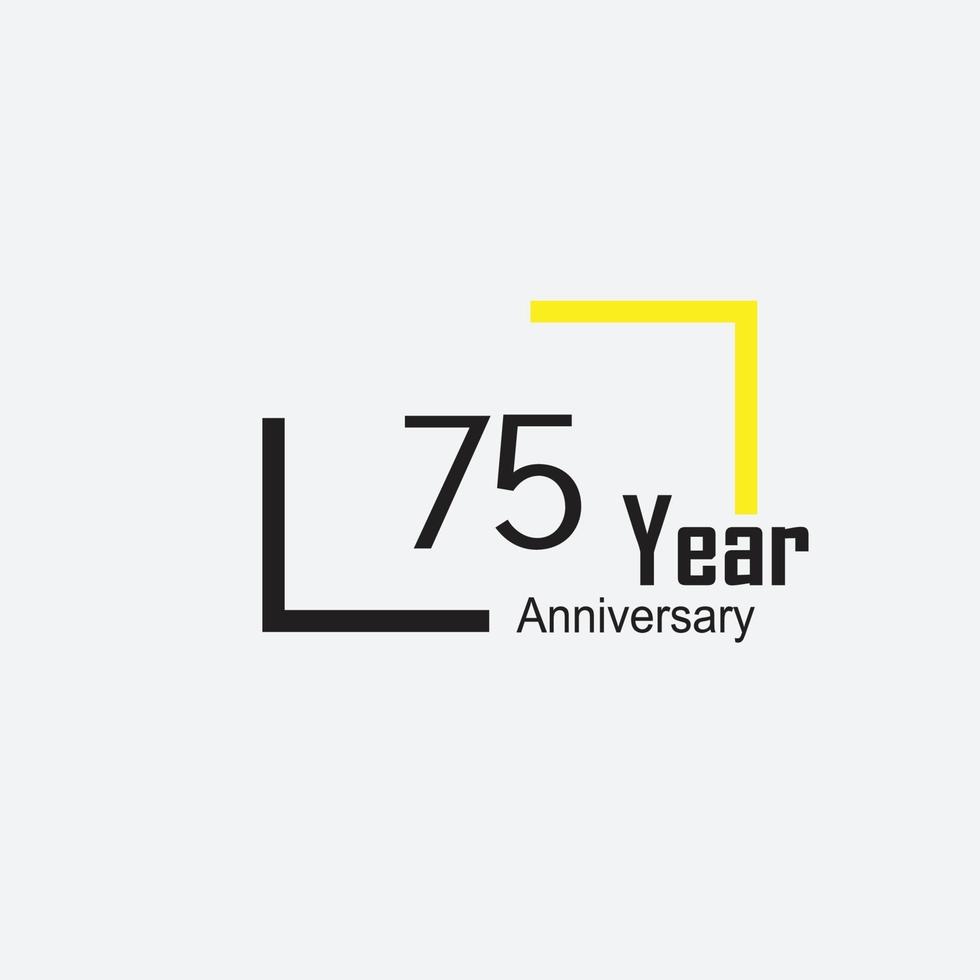 estilo de logotipo de aniversario con escritura a mano en color dorado para eventos de celebración, bodas, tarjetas de felicitación e invitaciones vector