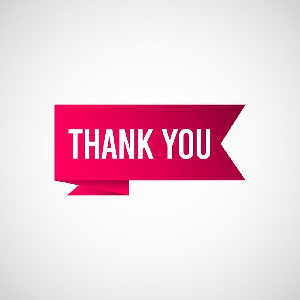 Thank You Tag Label Vector Template Design Illustration