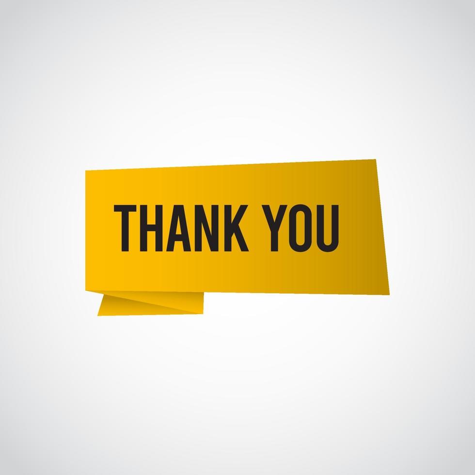 Thank You Tag Label Vector Template Design Illustration