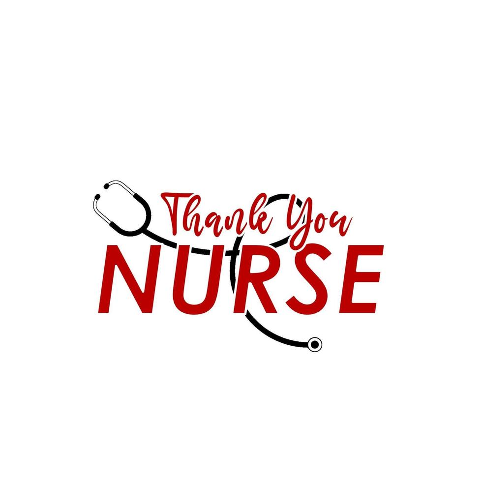 Thanks You Nurse Vector Template Design Illustration