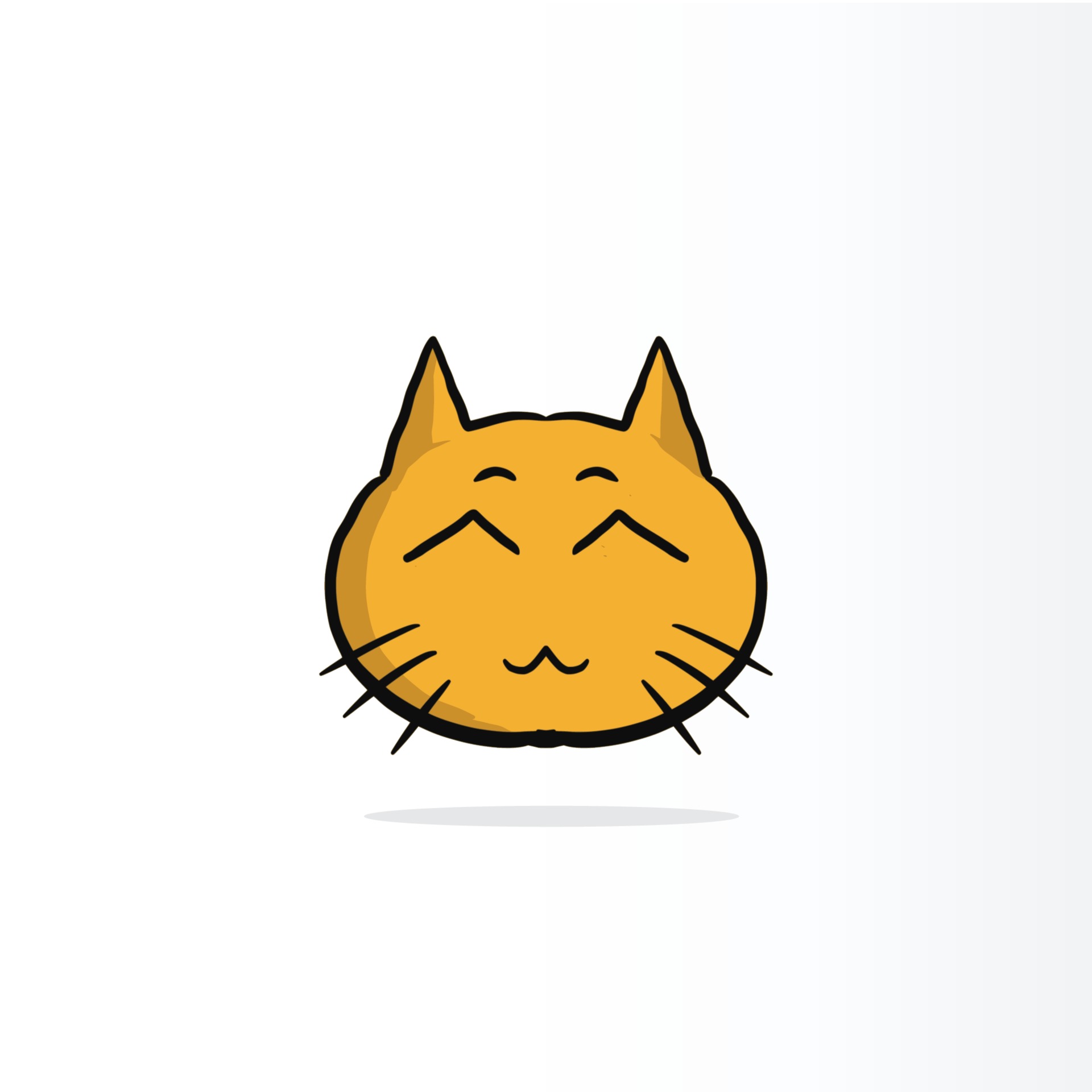 Yellow smiley face cat or happy emotion at work, on paper cup and papers. Happy work day concept 2107320 Vector Art at Vecteezy Yellow smiley face cat or happy emotion at work, on paper cup and papers. Happy work day concept 2107320 Vector Art at Vecteezy