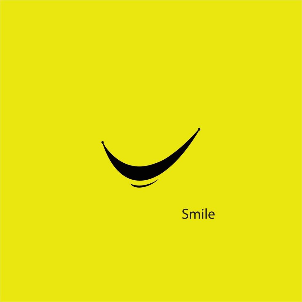 icono de sonrisa logo vector plantilla de diseño - vector