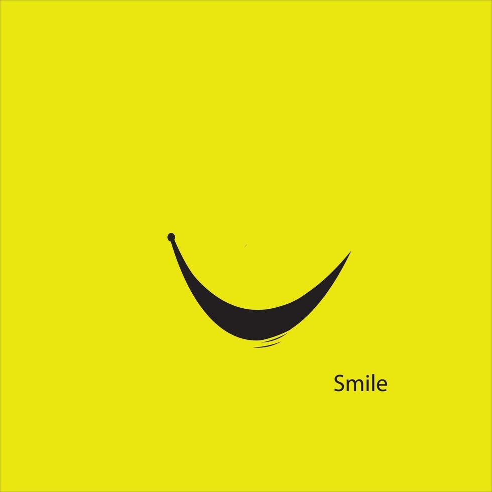 icono de sonrisa logo vector plantilla de diseño - vector