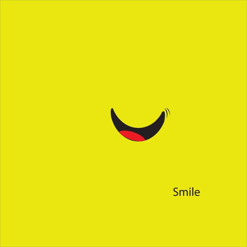 icono de sonrisa logo vector plantilla de diseño - vector