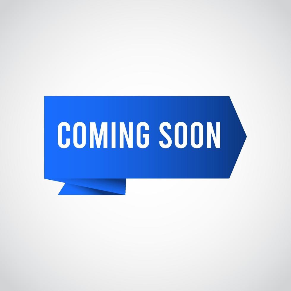 Coming Soon Label Tag Logo Vector Template Design Illustration