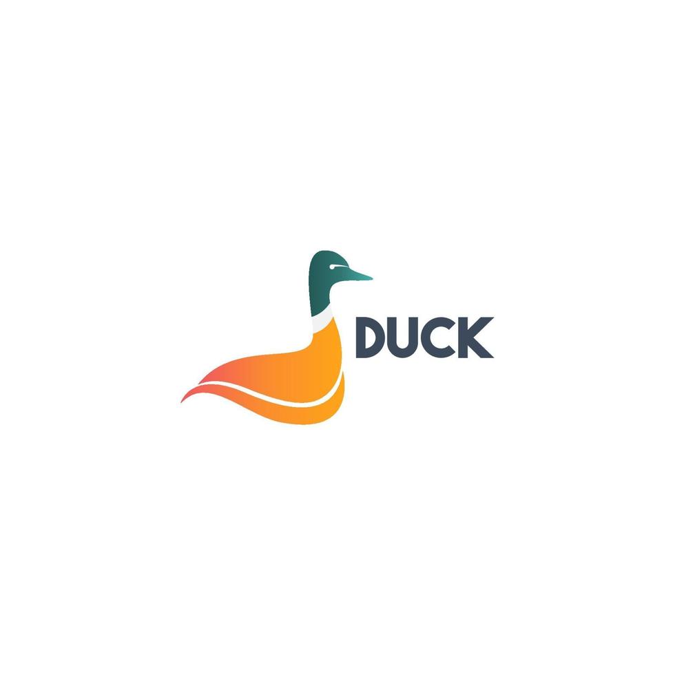 Duck Logo Icon Vector Template Design Illustration