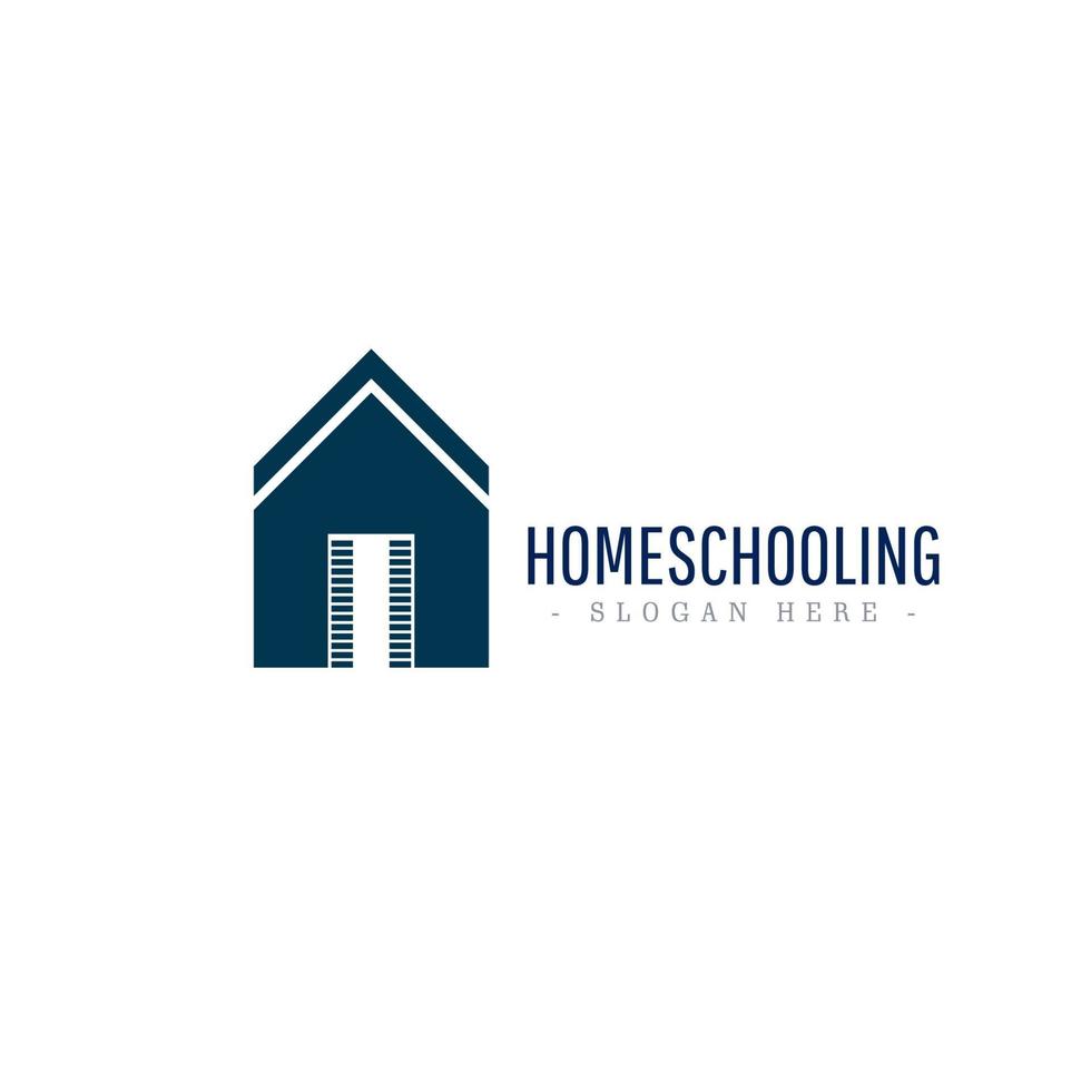 Home Schooling Logo Icon Vector Template Design Illustration