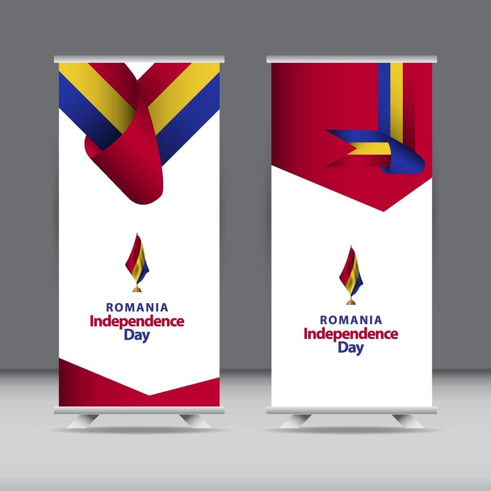 Happy Romania Independence Day Celebration Vector Template Design Illustration