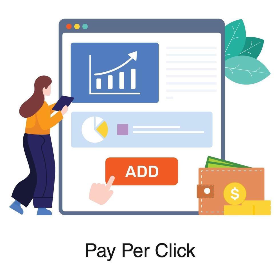 Pay Per Click Concept vector